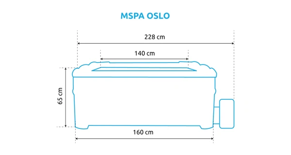 Vírivý bazén MSPA Oslo F-OS063W