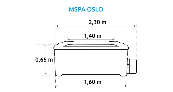 Vírivý bazén MSPA Oslo Sapphire F-SA063W