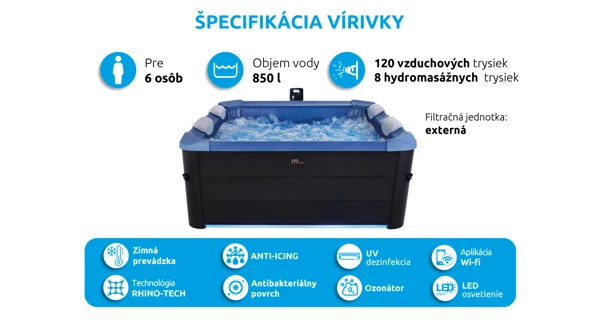 Vírivý bazén MSPA Oslo Sapphire F-SA063W