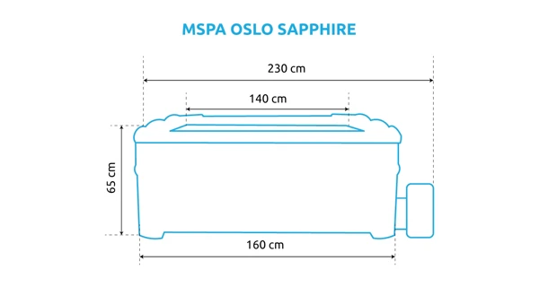 Vírivý bazén MSPA Oslo Sapphire F-SA063W
