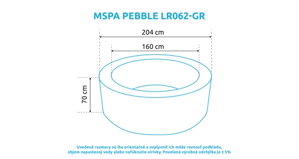 Vírivý bazén MSPA Pebble LR062-GR