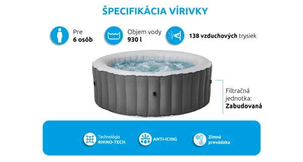 Vírivý bazén MSPA Pebble LR062-GR