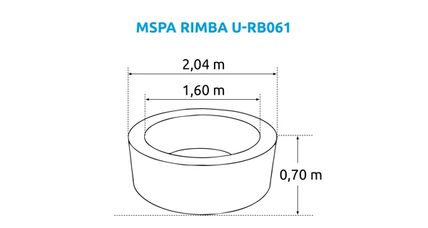Vírivý bazén MSPA Rimba U-RB061