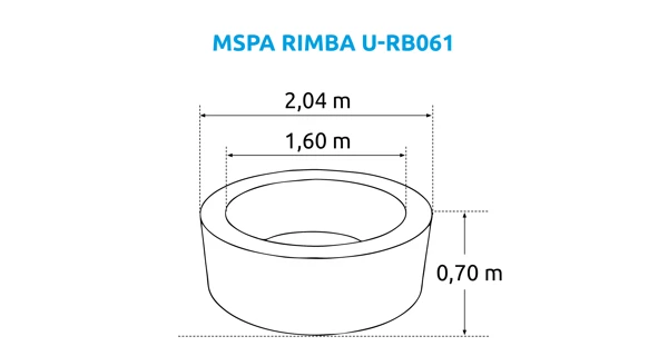 Vírivý bazén MSPA Rimba U-RB062