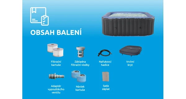 Vírivý bazén MSPA Tekapo C-TE041 - modrý okraj