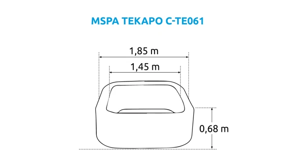 Vírivý bazén MSPA Tekapo C-TE061 + výhodný set príslušenstva