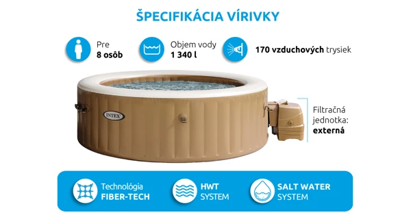 Vírivý bazén Pure Spa Bubble HWS 8 NP