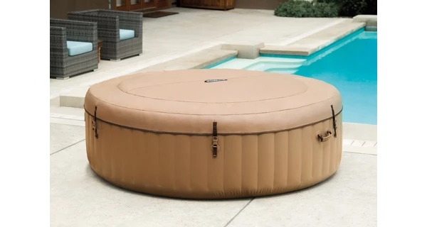 Vírivý bazén Pure Spa Bubble HWS 8 NP + Solárna sprcha UNO 35 l hliníková s LED svetlom