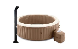 Vírivý bazén Pure Spa Bubble HWS 8 NP + Solárna sprcha UNO 35 l hliníková s LED svetlom