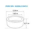 Vírivý bazén Pure Spa Bubble HWS 8 NP + výhodný set príslušenstva