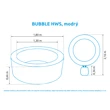 Vírivý bazén Pure Spa - Bubble HWS, modrý