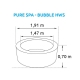 Vírivý bazén Pure Spa - Bubble HWS + Solárna sprcha UNO 20 l