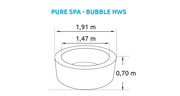 Vírivý bazén Pure Spa - Bubble HWS + výhodný set príslušenstva