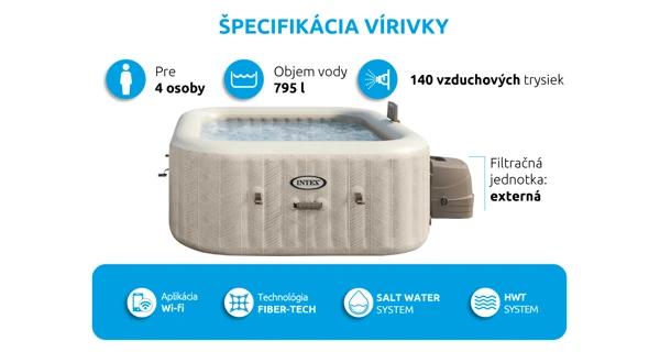 Vírivý bazén Pure Spa Chevron Deluxe 4 NP