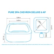 Vírivý bazén Pure Spa Chevron Deluxe 6 NP