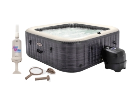Vírivý bazén Pure Spa Greystone Deluxe Bubble Spa 4 NP + výhodný set príslušenstva