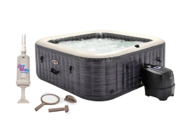 Vírivý bazén Pure Spa Greystone Deluxe Bubble Spa 4 NP + výhodný set príslušenstva