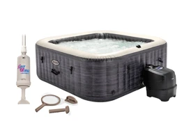 Vírivý bazén Pure Spa Greystone Deluxe Bubble Spa 4 NP + výhodný set príslušenstva