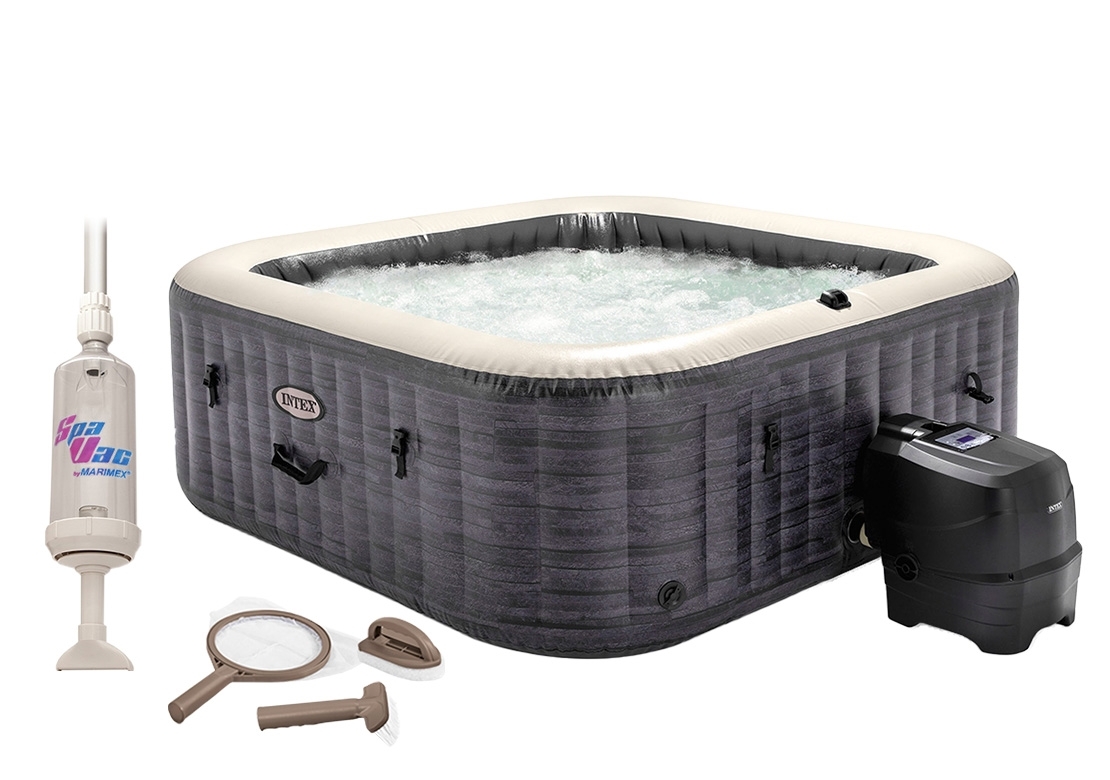 Intex | Vírivý bazén Pure Spa Greystone Deluxe Bubble Spa 6 NP + výhodný set príslušenstva | 19900149