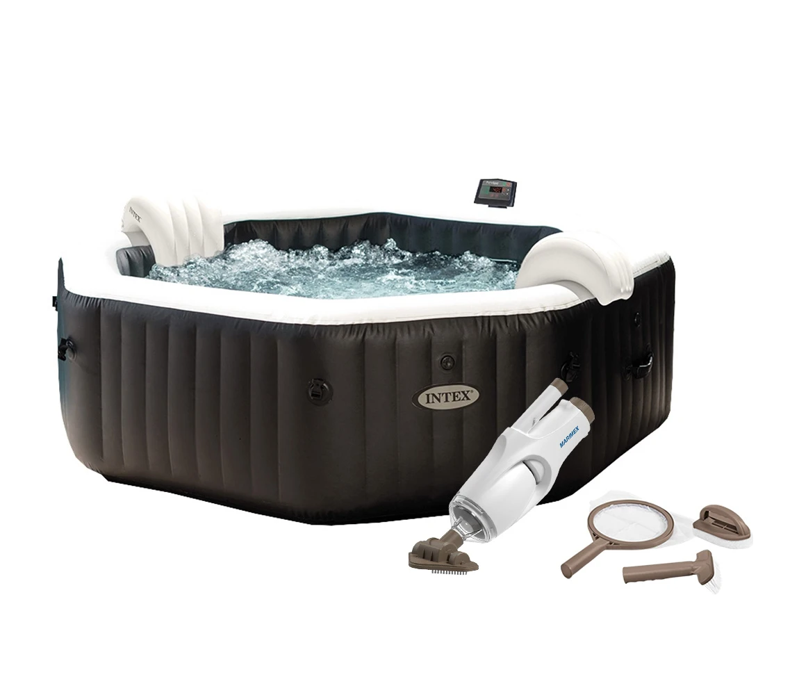 Intex | Vírivý bazén Pure Spa - Jet & Bubble Deluxe HWS 4 + výhodný set príslušenstva | 19900142