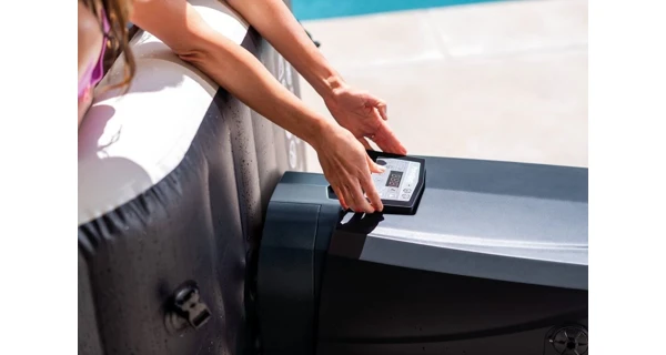 Vírivý bazén Pure Spa - Jet & Bubble Deluxe HWS 6 + Solárna sprcha UNO 35 l hliníková s LED svetlom