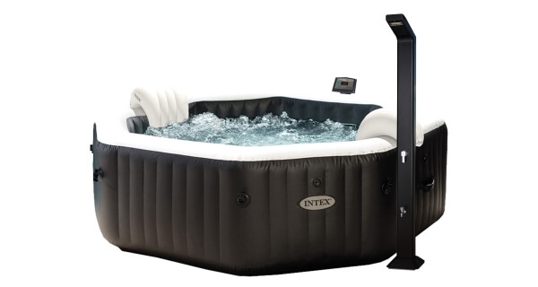 Vírivý bazén Pure Spa - Jet & Bubble Deluxe HWS 6 + Solárna sprcha UNO 35 l hliníková s LED svetlom