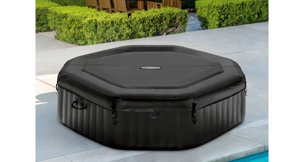 Vírivý bazén Pure Spa - Jet & Bubble Deluxe HWS 6 + Solárna sprcha UNO 35 l hliníková s LED svetlom