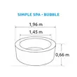 Vírivý bazén Simple Spa - Bubble + Solárna sprcha UNO 20 l