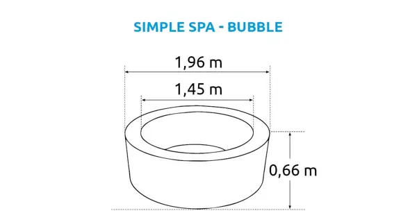 Vírivý bazén Simple Spa - Bubble + Solárna sprcha UNO 20 l