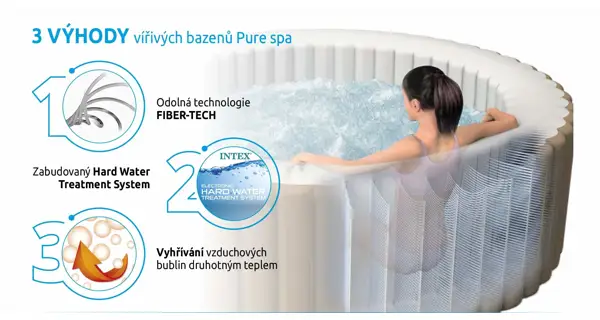 Vírivý bazén Simple Spa - Bubble + Solárna sprcha UNO 20 l