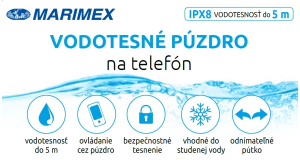 Vodeodolný obal na mobil