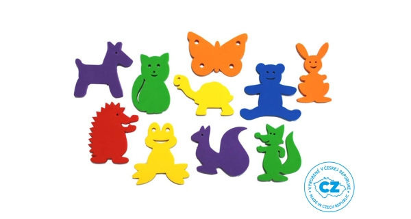 Vodolepky Veselé zvieratká - 10 ks