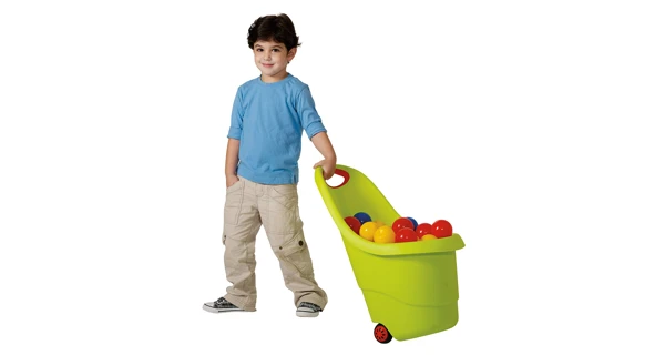 Vozík plastový - zelený