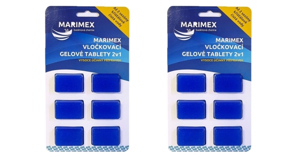 Výhodná sada gélových vločkovacích tabliet 2v1 Marimex