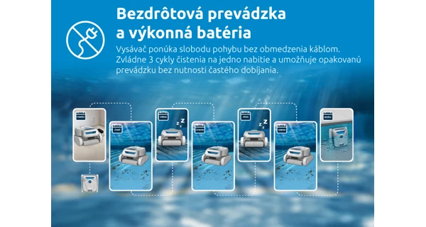 Vysávač AKU automatický bazénový robotický Marimex RobotVac Delaware