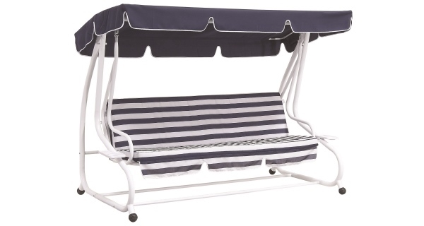 Záhradná kovová hojdačka De luxe