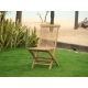 Záhradná skladacia stolička Clasic - teak