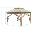 Záhradný altánok Marimex Vista 3x3 m - béžový