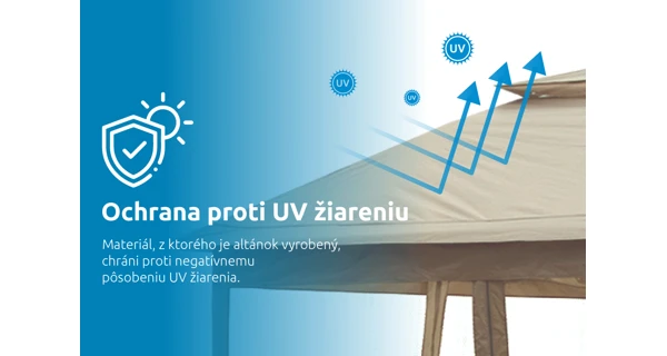 Záhradný altánok Marimex Vista 3x3 m - béžový