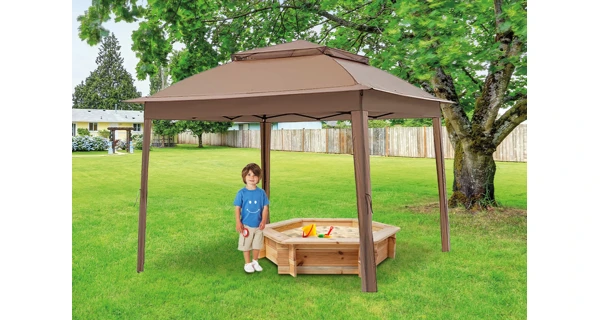 Záhradný altánok Marimex Vista 3x3 m - hnedý