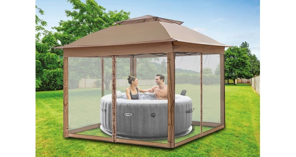 Záhradný altánok Marimex Vista 3x3 m - hnedý