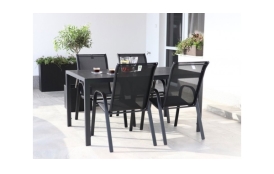 Záhradný set Viking L (1x stôl + 4x stolička Ramada)