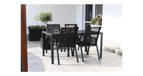 Záhradný set Viking L (1x stôl + 4x stolička Ramada)