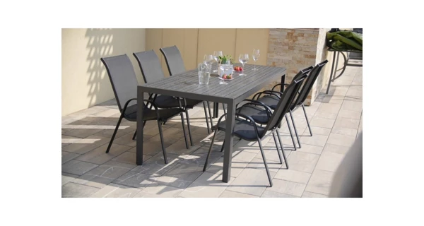 Záhradný set Viking XL (1x stôl + 6x stolička Ramada)