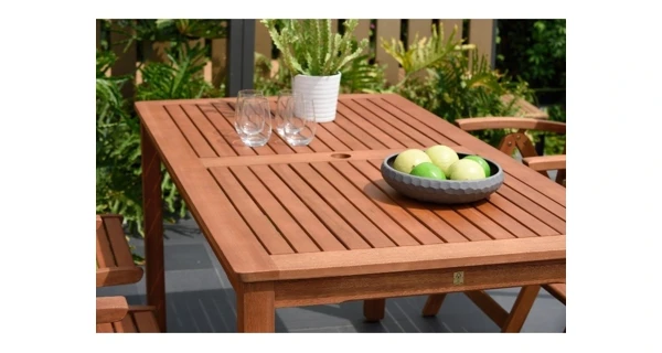 Záhradný stôl Orlando 150 x 82 cm + 6x polohovacie kreslo Orlando