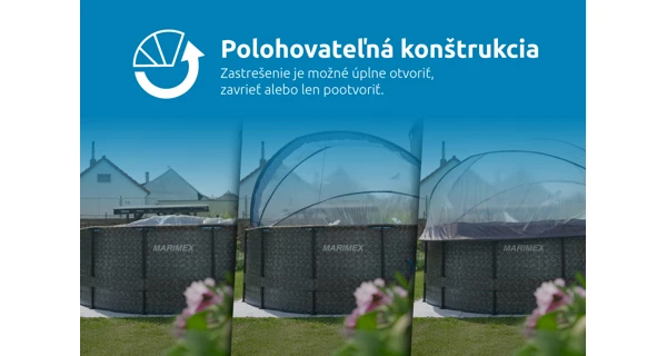Zastrešenie Marimex Pool House Control - 3,05 m - pre rámové bazény