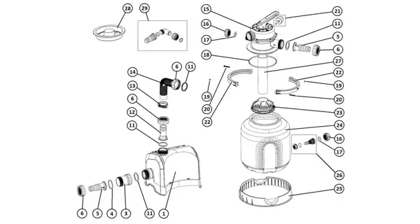 Zberač nečistôt pre filtrácie ProStar Plus 2, 4, 6 a ProStar 2000, 4000 a 6000