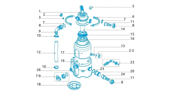 Zberač nečistôt pre filtrácie ProStar Plus 2, 4, 6 a ProStar 2000, 4000 a 6000